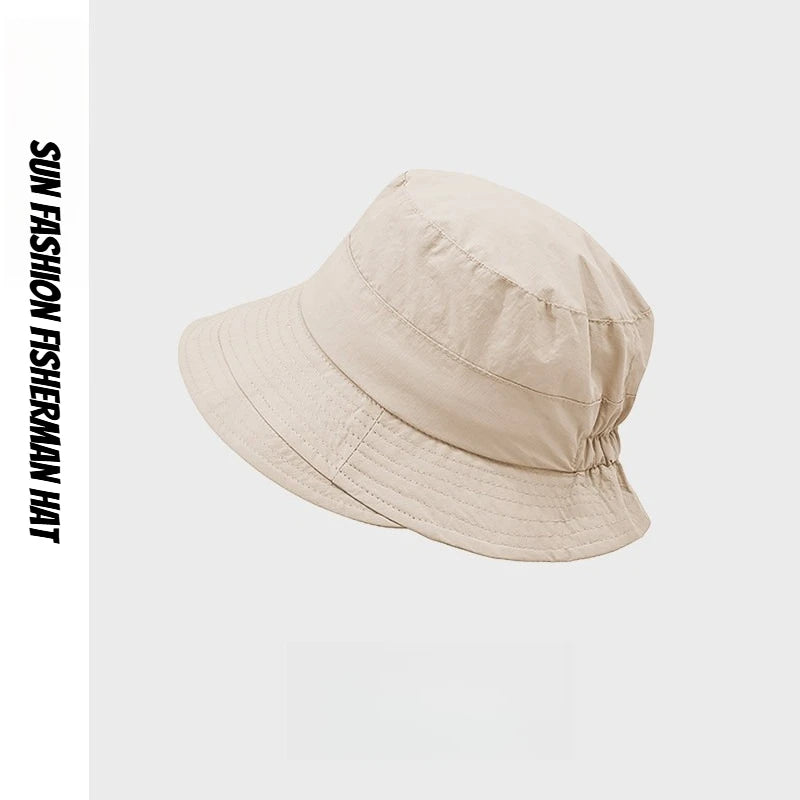 1pc Japanese Style Fisherman Hat for Women Sun-Proof UV Protection Sun Hats Quick-Drying Camping Alpine Cap Bucket Hat Панама