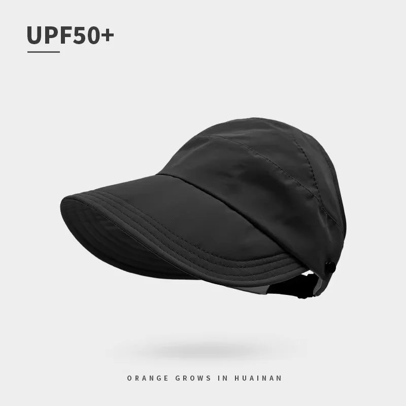 Quick Dry Hat Summer Empty Cap Women's Upgrade Can Hang Mask Outdoor Visor Thin Quick Dry Sunscreen Hat