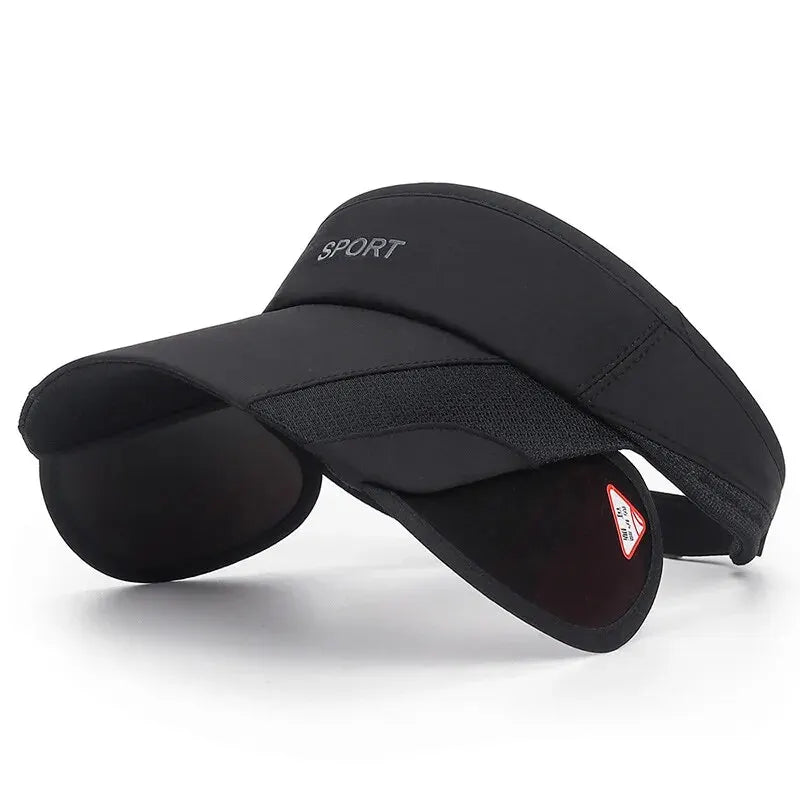 New Summer Outdoor Sport Casual Sports Empty Cap Men's Fishing Widened Pull-Out Brim Sunshade Sun Protection Hat Women