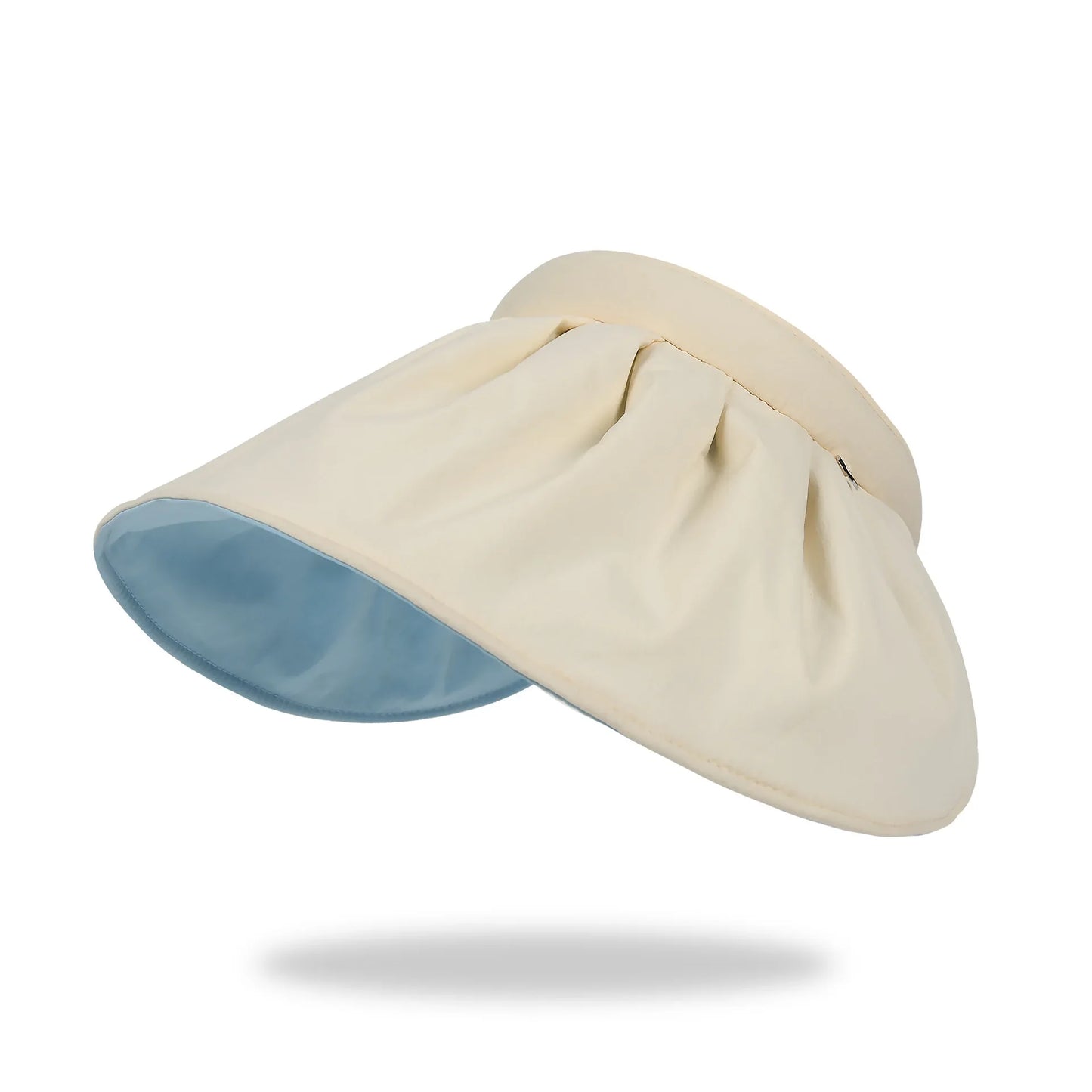 2025 Banana Shell Sun Visor Cap with Female Protection in Summer Covering Face Beach Visor Riding Empty-top Bucket Hat