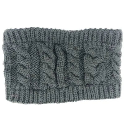 Women Solid Color Knit Topless Wool Hat Warm Winter Skullies Beanies Snow Cap