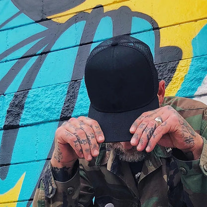 Unisex Mesh Cap Casual Plain Cotton Baseball Cap Adjustable Summer Trucker Hats For Women Men