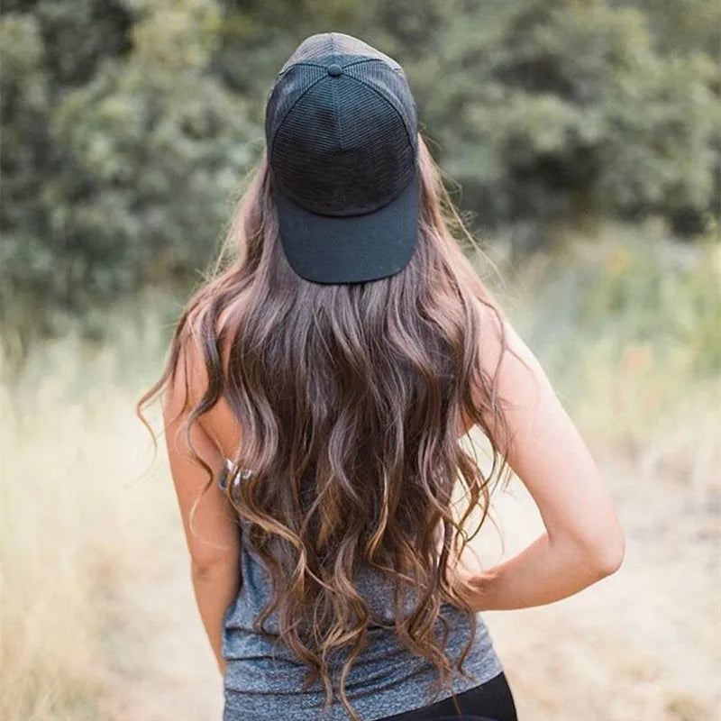 Unisex Mesh Cap Casual Plain Cotton Baseball Cap Adjustable Summer Trucker Hats For Women Men