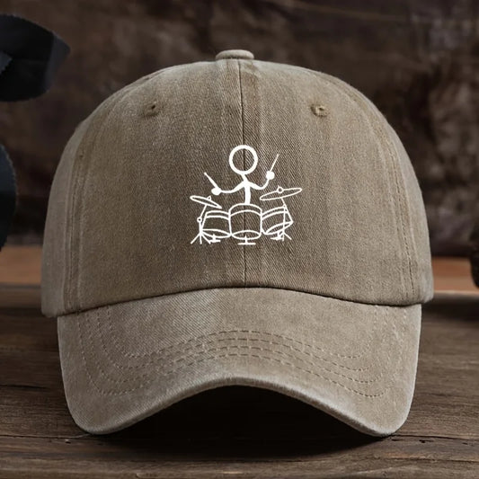 Fun printed baseball cap, unisex outdoor sports sun protection hat, fashionable and versatile duckbill cap