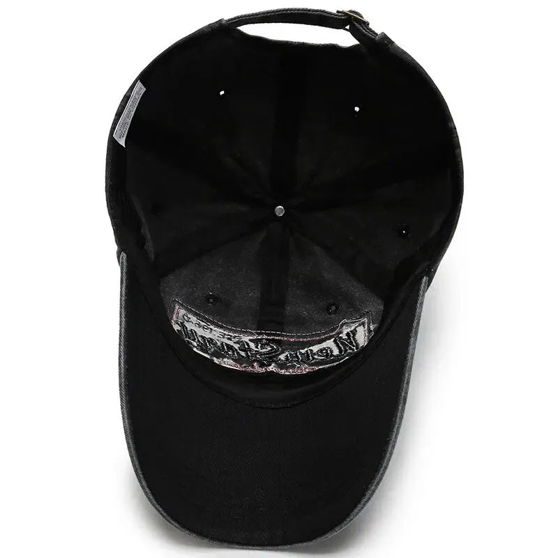 Hat Men's Washed Cloth Cap Korean Outdoor Sunscreen Hat Casual And Versatile Street Spring And Autumn Sunshade Baseball Cap