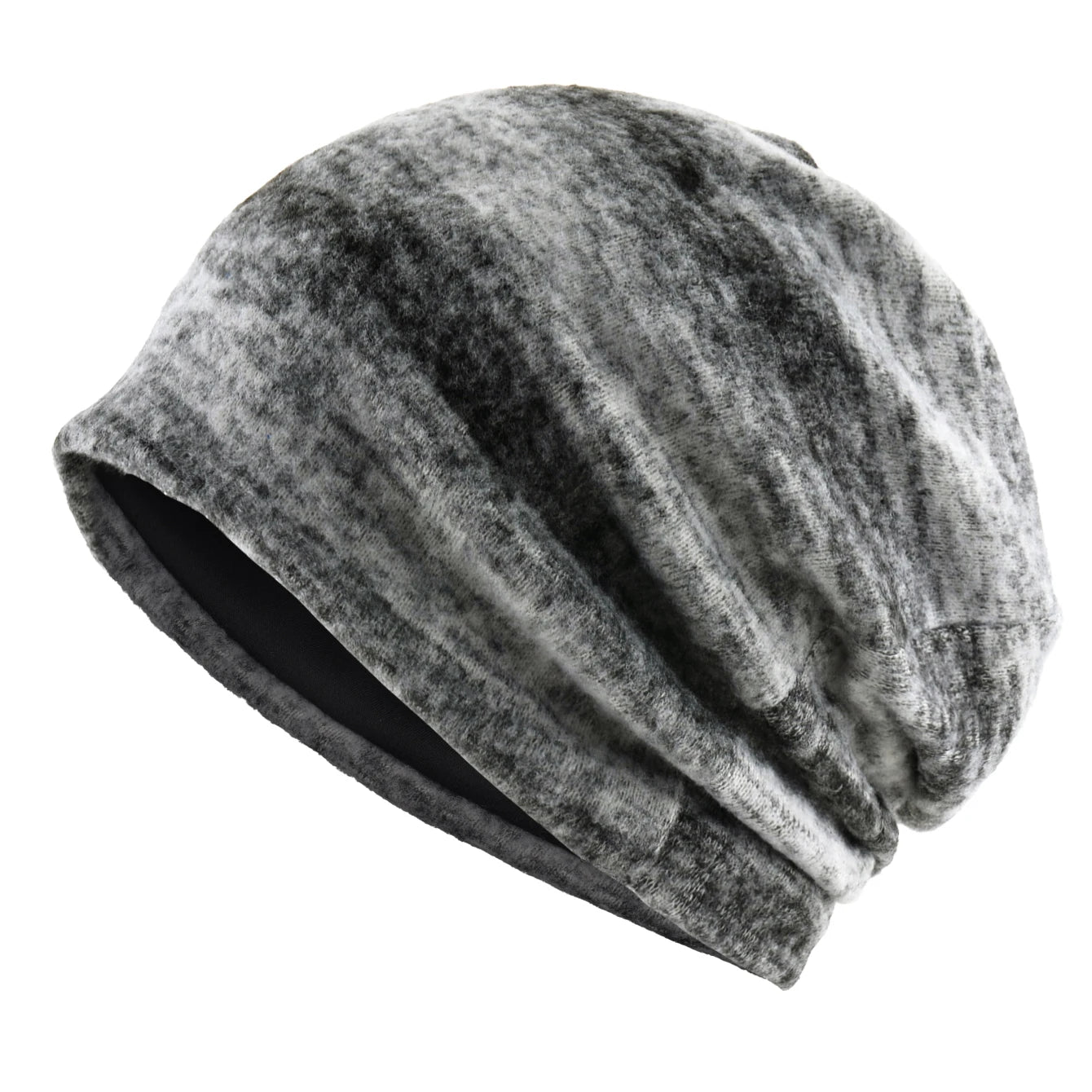 Unisex Striped Knit Beanie Women Winter Fall Warm Slouchy Hat Stretchy Cuff Trendy Streetwear Bonnet Cap Men Women