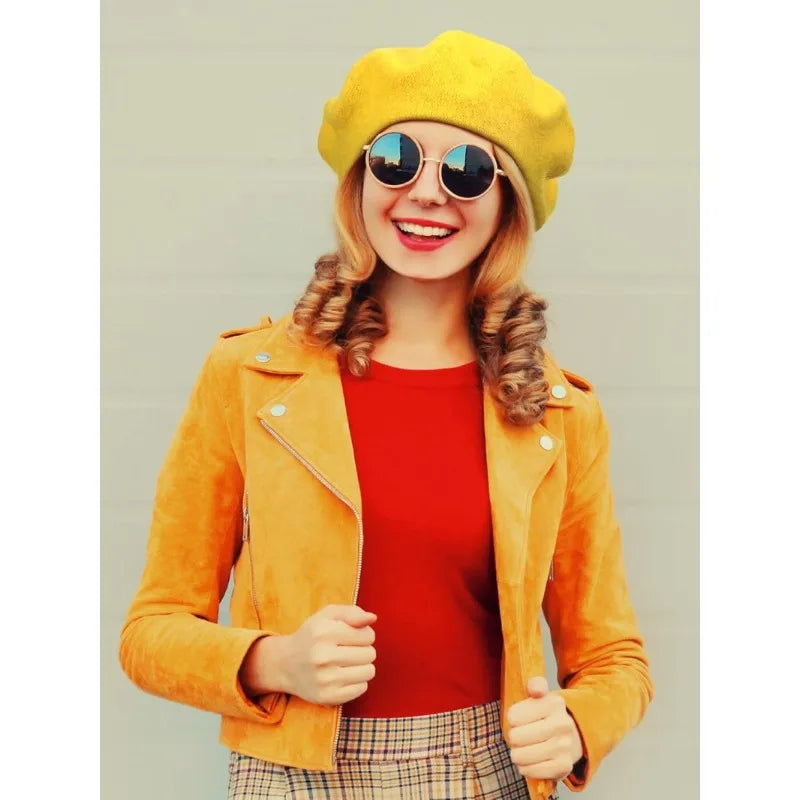 1Pc French Beret ,simple and Casual Solid Color Knit Hat for Autumn Winter,suitable for Outdoor Activities