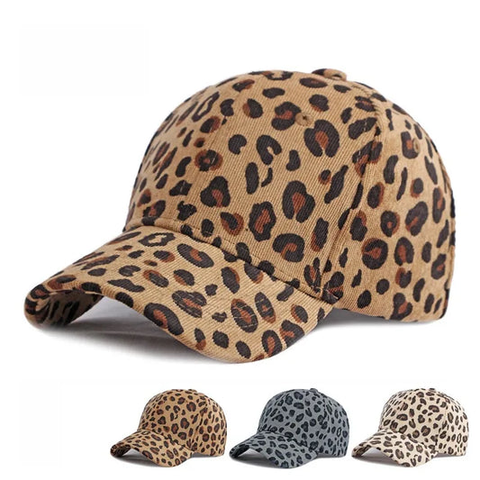 Wholesale NewFashion Spring Summer Unisex Leopard Print Baseball Caps Spring Autumn Outdoor Adjustable Casual Hats Sunscreen Hat