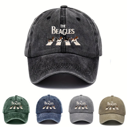 1pc Women's Casual Print Baseball Cap,Adjustable Breathable Washed Retro Headcap Suitable for Casual Outdoor Sports,Fishing,Gift