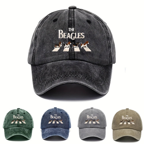1pc Women's Casual Print Baseball Cap,Adjustable Breathable Washed Retro Headcap Suitable for Casual Outdoor Sports,Fishing,Gift