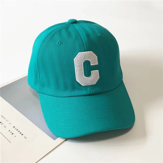 1pc Unisex C Letter Embroidery Baseball Cap,Soft Top Adjustable Casual Street Head Hats,Suitable for Daily Wear,Outdoor Sports