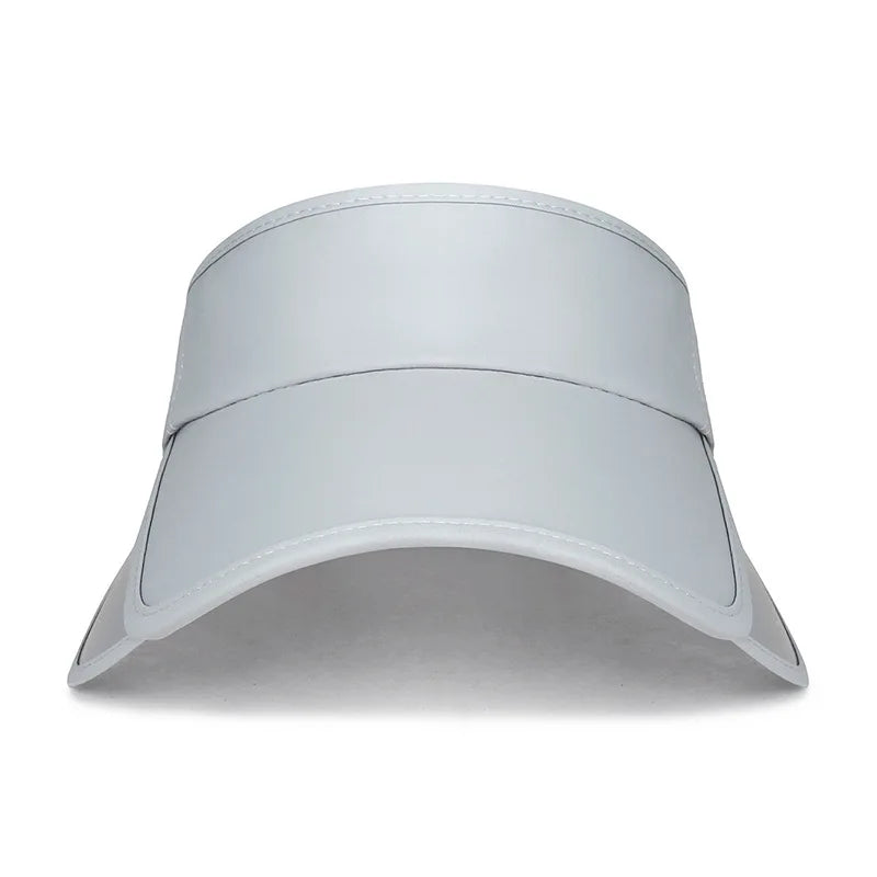 Summer Retractable Brim Sunscreen Sunshade Empty Top Hat Outdoor Solid Color Versatile Anti-Uv Sports Sun Hat