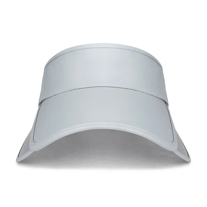 Summer Retractable Brim Sunscreen Sunshade Empty Top Hat Outdoor Solid Color Versatile Anti-Uv Sports Sun Hat