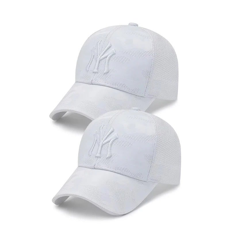 New Spring/Summer Embroidered Letter Camouflage Hat Men'S Fashion Casual Baseball Cap Breathable Cap, Mesh Visor Hat