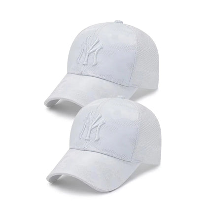 New Spring/Summer Embroidered Letter Camouflage Hat Men'S Fashion Casual Baseball Cap Breathable Cap, Mesh Visor Hat