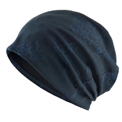 Women's Two-Tone Sheer Knit Butterfly Hollow-Out Beanie Hat Ladies Spring Autumn Soft Breathable Sports Casual Bonnet Cap