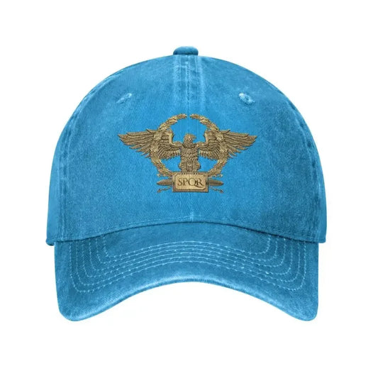 Gold SPQR Roman Imperial Eagle Baseball Cap Sports Women Men's Adjustable Dad Hat Spring