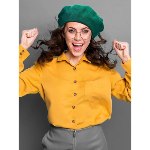 1Pc French Beret ,simple and Casual Solid Color Knit Hat for Autumn Winter,suitable for Outdoor Activities