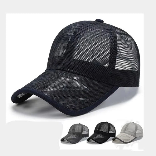 Summer Men Hat Openwork Brim Breathable Mesh Cap Outdoor Sports Sunscreen Baseball Women Sunhat