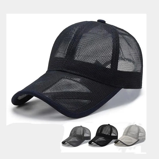 Summer Men Hat Openwork Brim Breathable Mesh Cap Outdoor Sports Sunscreen Baseball Women Sunhat