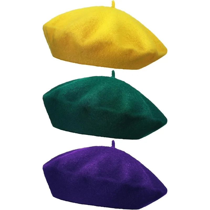 1Pc French Beret ,simple and Casual Solid Color Knit Hat for Autumn Winter,suitable for Outdoor Activities