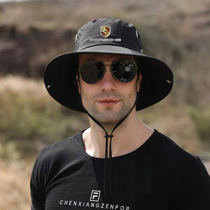 Waterproof Fisherman Hat Outdoor Summer Sun Anti UV Protection Breathable Mesh Camping Hiking Mountaineering Caps Mens Women