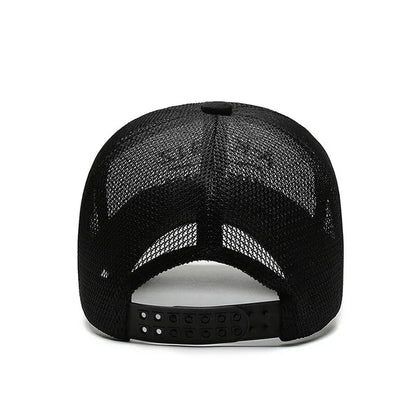 Summer Hats For Men And Women Mesh Baseball Caps Fashion Embroidered Visor Hat Outdoor Embroidered Letter Sun Protection Hat