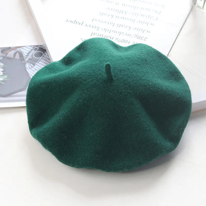 1Pc French Beret ,simple and Casual Solid Color Knit Hat for Autumn Winter,suitable for Outdoor Activities