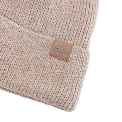 New Unisex Winter Hat Plush Fleece Warm Cap Stylish Soft Cuff Beanie Hat For Men Women Outdoor Thicken Ski Sports Knitted Hat