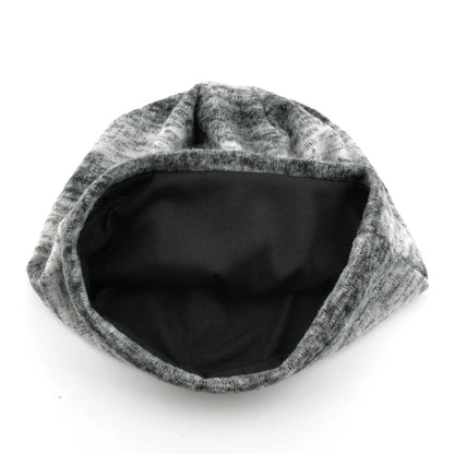 Unisex Striped Knit Beanie Women Winter Fall Warm Slouchy Hat Stretchy Cuff Trendy Streetwear Bonnet Cap Men Women