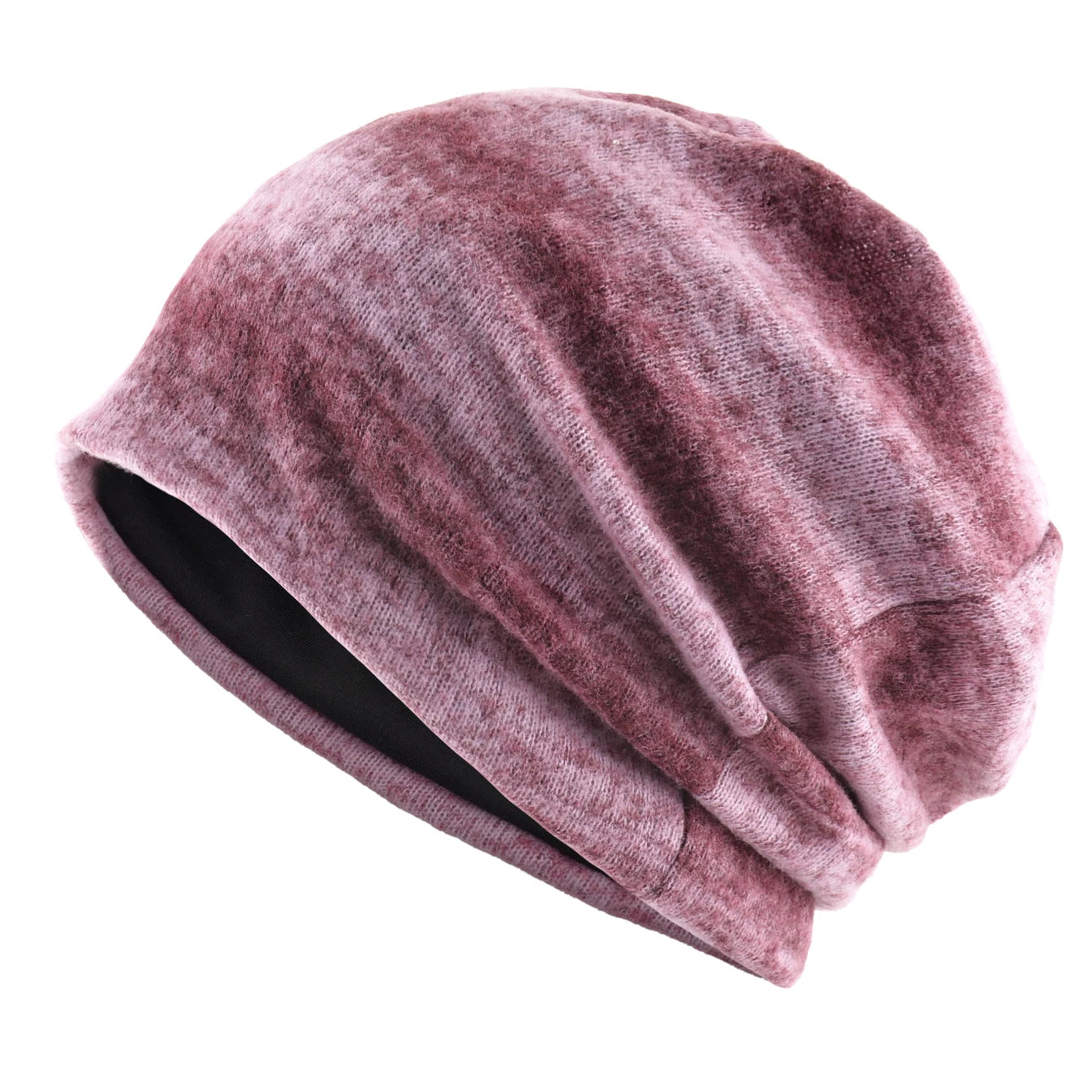 Unisex Striped Knit Beanie Women Winter Fall Warm Slouchy Hat Stretchy Cuff Trendy Streetwear Bonnet Cap Men Women