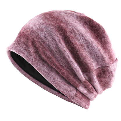 Unisex Striped Knit Beanie Women Winter Fall Warm Slouchy Hat Stretchy Cuff Trendy Streetwear Bonnet Cap Men Women