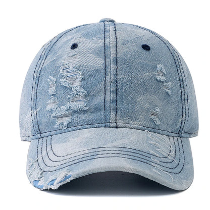 Hot Sale Unisex Baseball Cap Camo Style High Quality Hole Design Denim Cap Men Women Outdoor Camping Hiking Hats