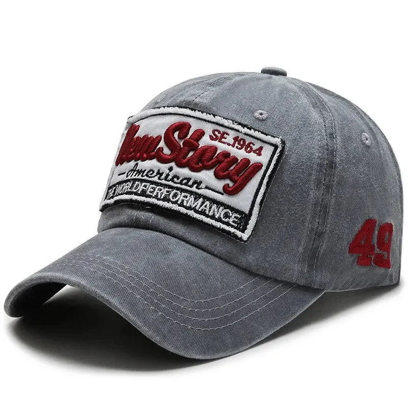 Hat Men's Washed Cloth Cap Korean Outdoor Sunscreen Hat Casual And Versatile Street Spring And Autumn Sunshade Baseball Cap