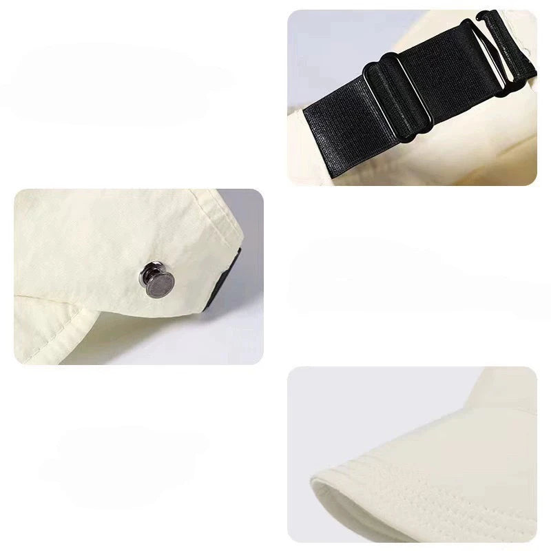 Quick Dry Hat Summer Empty Cap Women's Upgrade Can Hang Mask Outdoor Visor Thin Quick Dry Sunscreen Hat