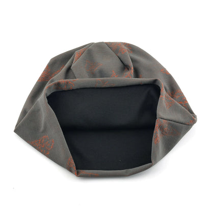 Women's Two-Tone Sheer Knit Butterfly Hollow-Out Beanie Hat Ladies Spring Autumn Soft Breathable Sports Casual Bonnet Cap