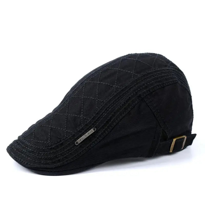 Hot Sale Men's Women Summer Outdoor Sports Flat Cap Casual Cotton Beret Caps Peaked Stylish Hat With Small Metal Tag