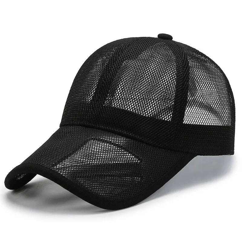 Summer Men Hat Openwork Brim Breathable Mesh Cap Outdoor Sports Sunscreen Baseball Women Sunhat