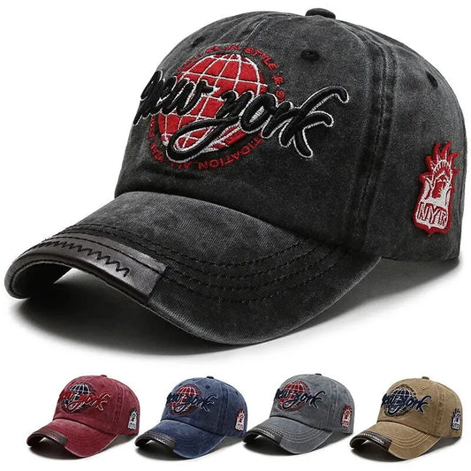 New Distressed Cotton Washed Baseball Cap Korean Outdoor Sunscreen Hat Casual And Versatile Street Spring And Autumn Sunhat