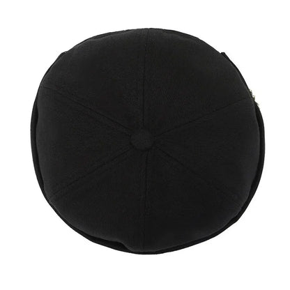 Beanie Melon Skin Hat Men's Leaf Soft Top Hat Women's Street Black Landlord Hat Tide Four Seasons Fashion And Versatile Hat