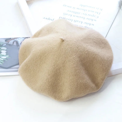 1Pc French Beret ,simple and Casual Solid Color Knit Hat for Autumn Winter,suitable for Outdoor Activities