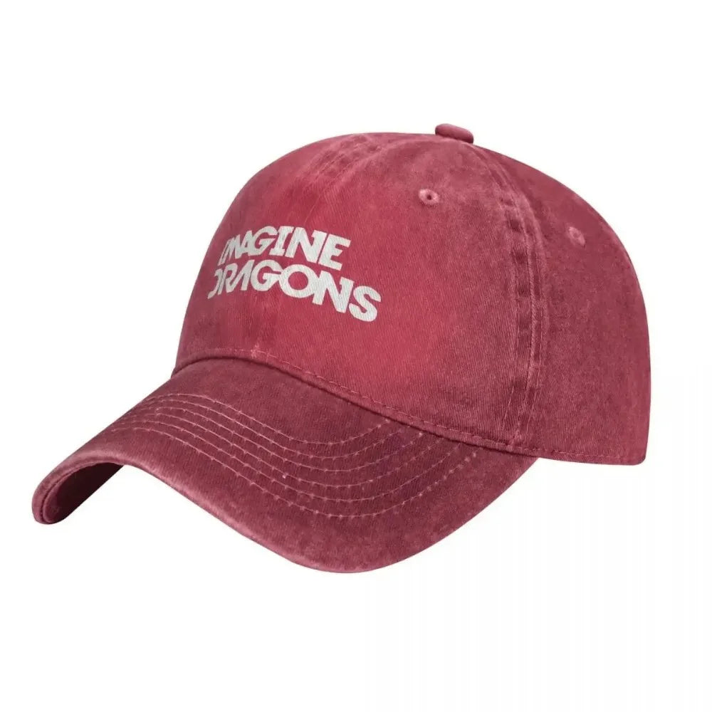 2025 Summer Imagine Dragons Wash Baseball Caps Men's and Women's Hip Hop Hat Washes Are Perfect for Camping and Everyday Wear