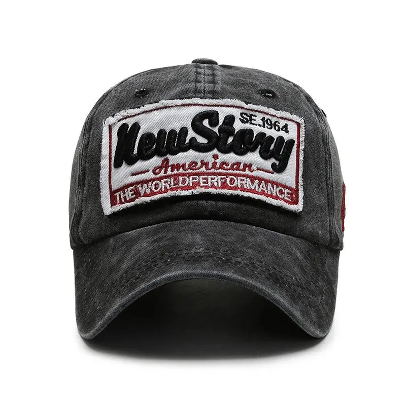 Hat Men's Washed Cloth Cap Korean Outdoor Sunscreen Hat Casual And Versatile Street Spring And Autumn Sunshade Baseball Cap