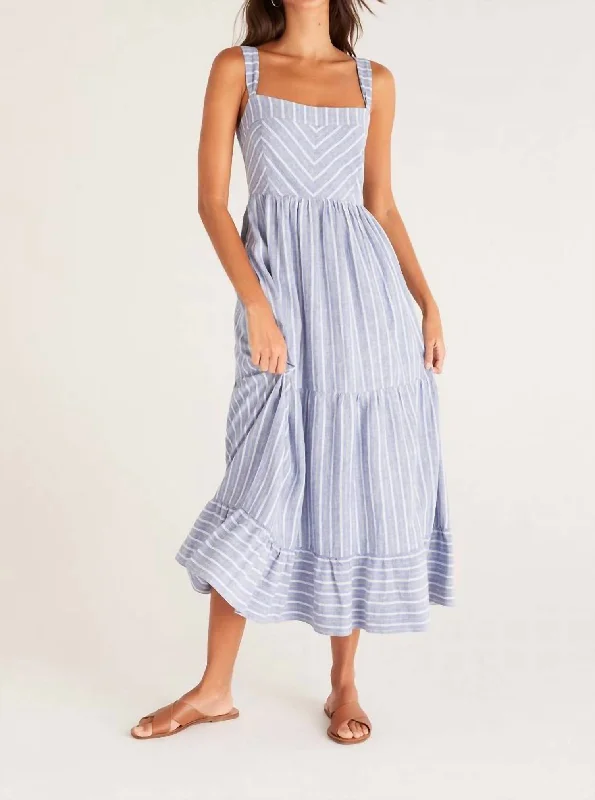 Low Prices Ayla Midi Dress In Marina Blue