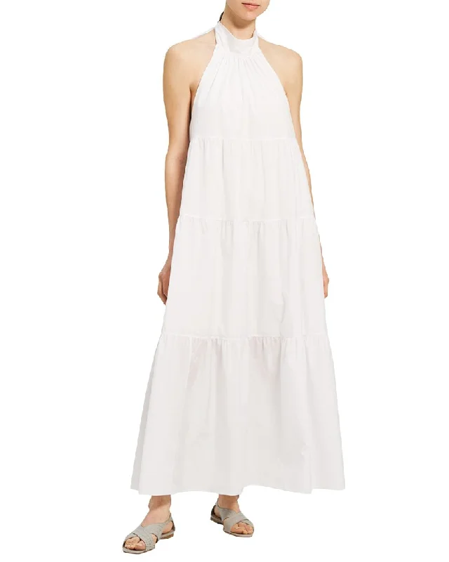 Price Drop Theory Halter Tiered Maxi Dress