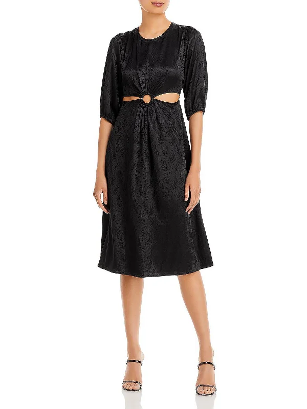 Friends and Family Sale Womens Printed Calf Midi Dress