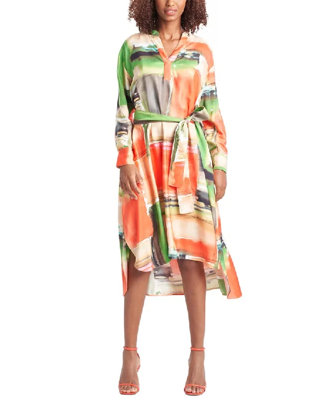 Great Bargains Natori Hikaru Silk-Blend Shirtdress