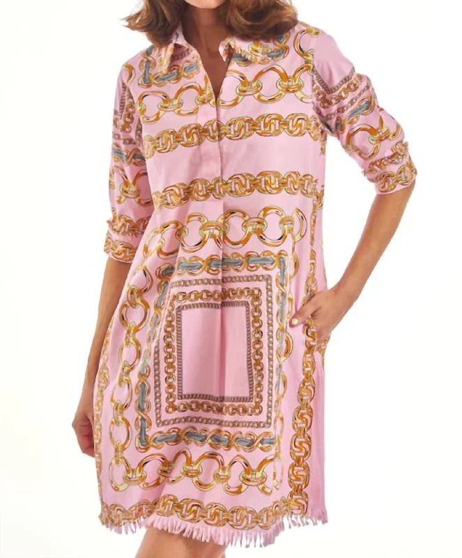 Daily Deals Chatman Mini Dress In Grey Pink Link