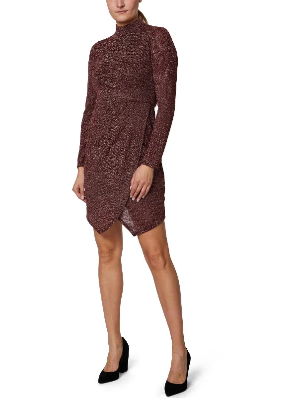 Closeout Womens Metallic Short Mini Dress
