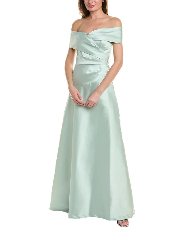 Stock Clearance Teri Jon by Rickie Freeman Off-The-Shoulder Gown
